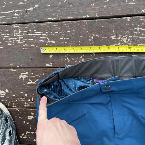 (S) Patagonia Snowshot Pants Big Sur Blue Ski Snow - Picture 6 of 6
